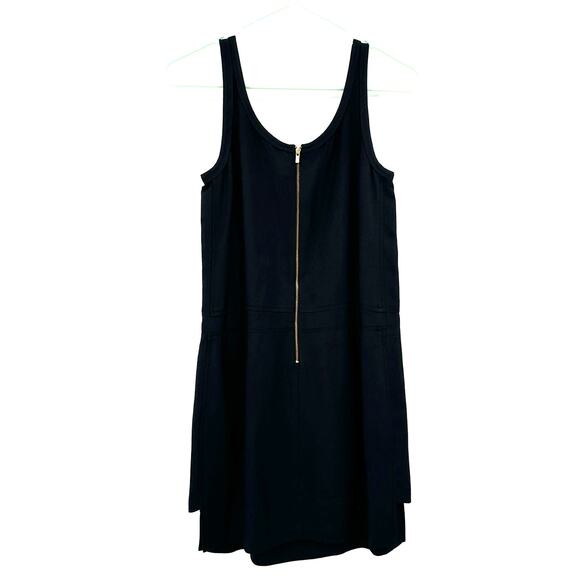 Banana Republic Size 0 Sleeveless Black Mini Dress Modal Blend Rear Zip Up - Picture 2 of 6